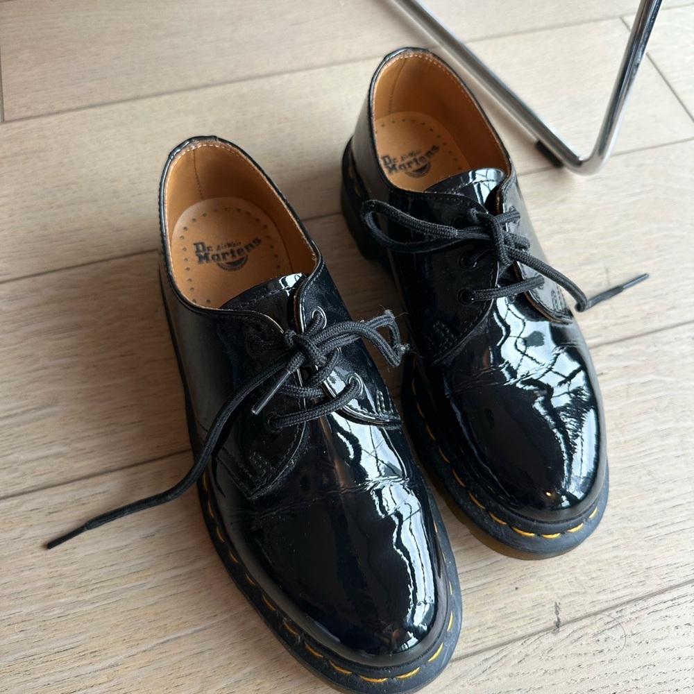 Dr. Martens Black Patent Leather Oxfords